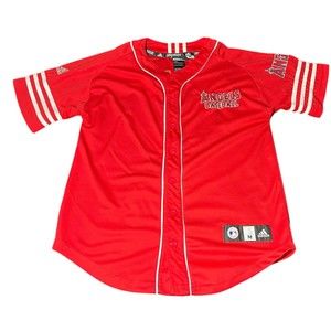 Howie Kendrick #47 Anaheim Angels Adidas MLBPA Red Baseball Jersey Youth Size M